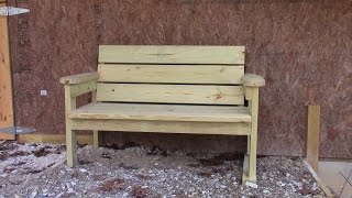 free simple garden bench plans
