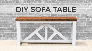 free sofa table furniture plans