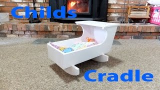 free wooden baby doll cradle plans