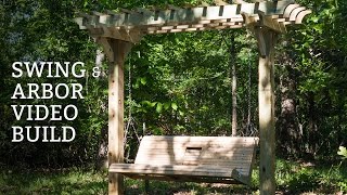 garden arbor swing plans