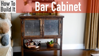 how to build a bar cabinet