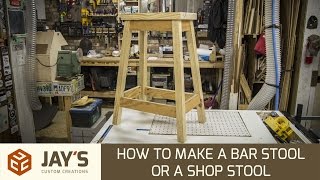 how to build a bar stool video