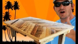 how to build a coffee table out of pallet wood