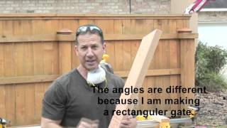 how to build a double wooden gate