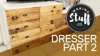 how to build a dresser from pallets
