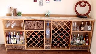 how to build a dry bar cabinet
