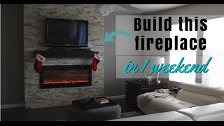 how to build a fireplace surround for an electric fireplace