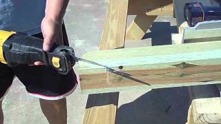 how to build a frame wooden swing set