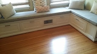 how to build a kitchen bench seat with storage