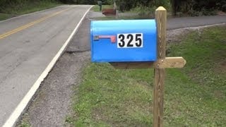how to build a mailbox post out of 4x4