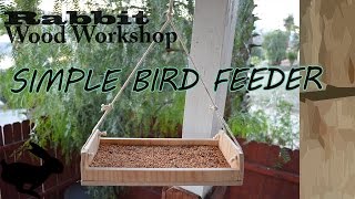 how to build a platform bird feeder