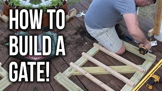 how to build a small gate for a deck