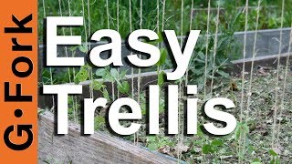 how to build a trellis for climbing plants