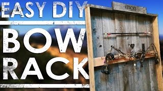 how to build a wooden bow rack