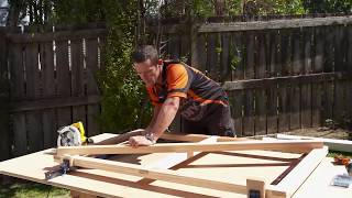 how to build a wooden gate frame
