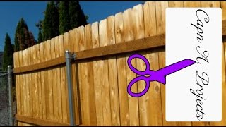 how to build a wooden gate with metal posts