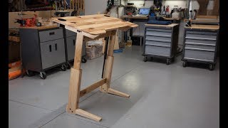 how to build an adjustable drafting table