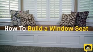 how to build bay window seats with storage