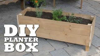 how to make a deck planter box