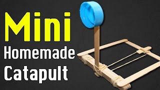 how to make a mini catapult out of household items