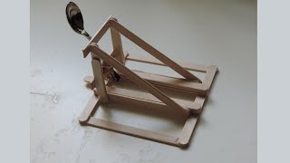 how to make a simple trebuchet out of popsicle sticks