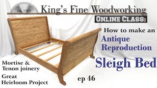 how to make a sleigh bed frame
