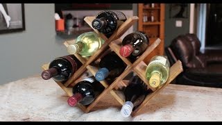 how to make a wood wine rack