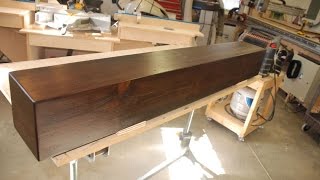 how to make a wooden mantel shelf