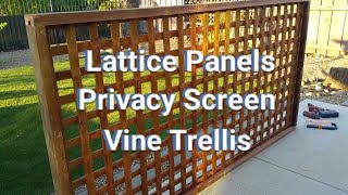 how to make vinyl lattice privacy screen