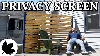 how to make wooden outdoor privacy screens