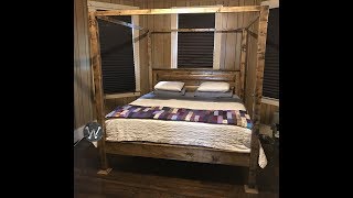 king size canopy bed frame