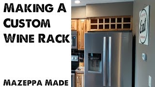 kitchen cabinet wine rack plans