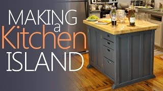 kitchen island woodworking plans