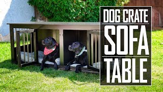 large dog crate furniture plans