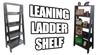 leaning ladder shelf plans