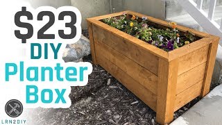 make your own planter box plans
