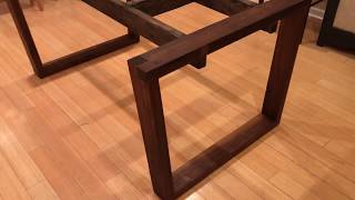 making a dining table base