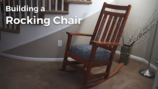 mission style outdoor rocking chair