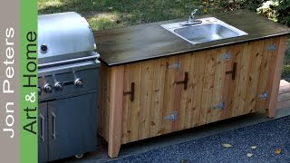 outdoor kitchen cabinet plans