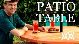 outdoor round dining table plans