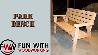park bench plans