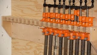 pipe clamp storage rack