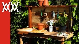 potting bench woodworking plans