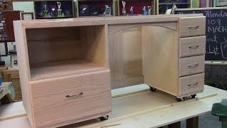 sewing cabinet plans table machine storage
