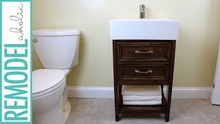 small bathroom vanity plans