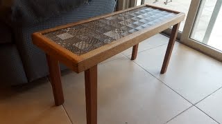 tile top coffee table plans