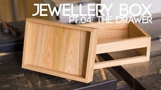 unfinished jewelry box with drawers
