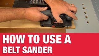use belt sander
