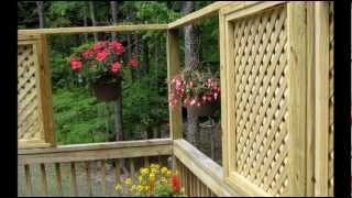 using lattice for privacy on a deck