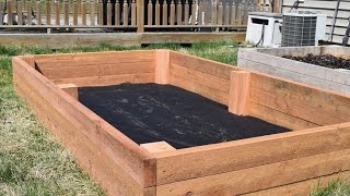 vegetable planter box construction